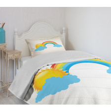 Sun over Clouds Bedspread Set