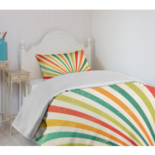 Retro Sun Rays Bedspread Set