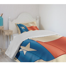 Flapping Flag Motif Bedspread Set