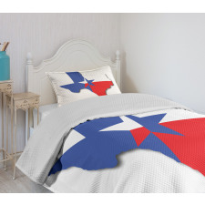 Map Outline Flag Bedspread Set