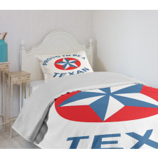 Patriotic Words Bedspread Set