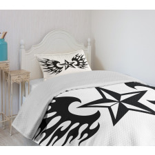 Flame Wings Design Bedspread Set