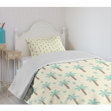 Cartoon Forest Cactus Bedspread Set