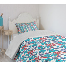 Branches and Little Birds Bedspread Set