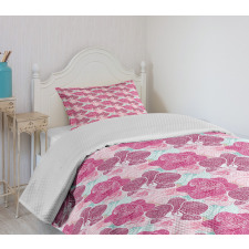 Orchid Grunge Bedspread Set