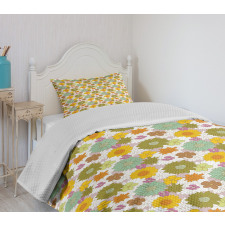 Retro Fresh Nature Theme Bedspread Set