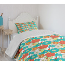 Doodle Fresh Spring Bedspread Set