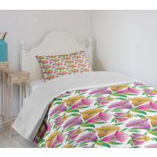 Fresh Spring Leaves Bedspread Set