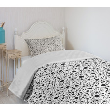 Spotty Abstract Bedspread Set