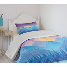 Cartoon Fir Woodland Bedspread Set