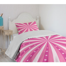 Bursting Stripes Stars Bedspread Set