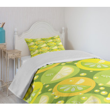 Trapped Limes in Cells Bedspread Set