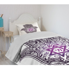 Hand Drawn Swirls and Curls Bedspread Set