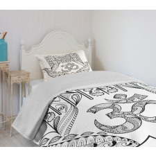 Tribal Zentangle Pattern Bedspread Set