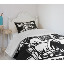 Emperor Card Artwork Bedspread Set