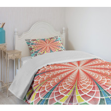 Geometric Blossom Bedspread Set