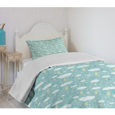 Bad Weather Thunderstorm Bedspread Set