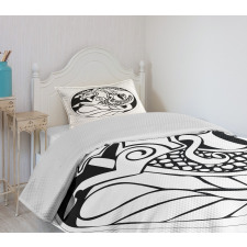 Druidic Unicorn Bedspread Set