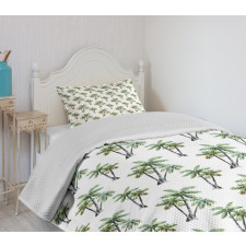 Retro Tropical Jungle Bedspread Set