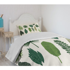 Vintage Botanic Image Bedspread Set