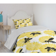 Nature Dandelion Flowers Bedspread Set