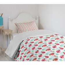 Spring Woodland Insect Bedspread Set