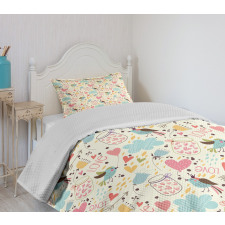 Harts in Cork Lid Jars Bedspread Set