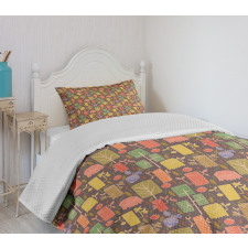 Shape Cutted Tee Trunks Bedspread Set