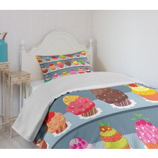 Multilayered Muffin Bedspread Set