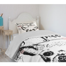 Love Dogs Grungy Bedspread Set