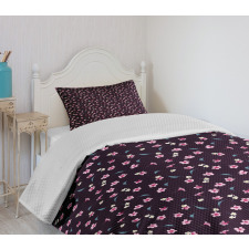 Yozakura Pattern Bedspread Set