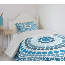 Concentric Circles Dots Bedspread Set