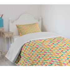 Intersected Shapes Bedspread Set