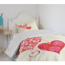 Ornamental Hearts Bedspread Set