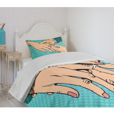 Pop Art Design Bedspread Set