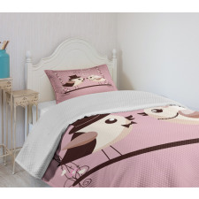 Tweeting Sparrows Bedspread Set