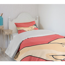 Halftone Pop Art Bedspread Set