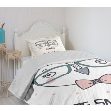 Cartoon Smart Owl Boy Bedspread Set