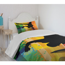 Breakdancer at Disco Bedspread Set