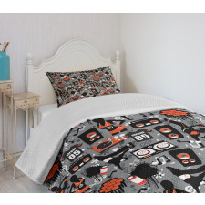 Underground Street Art Bedspread Set