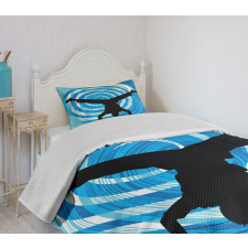 Head Spin on the Floor Bedspread Set