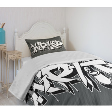 Urban Grafitti Spray Bedspread Set