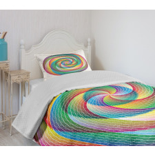 Spiral Rosette Pattern Bedspread Set