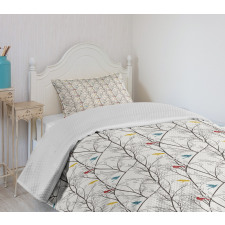 Spriggy Forest Trees Bedspread Set