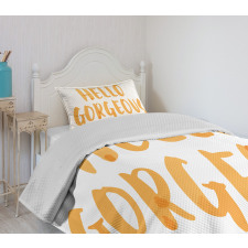 Font Bedspread Set