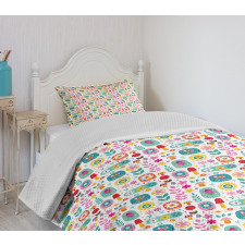 Happy Colorful Nature Bedspread Set