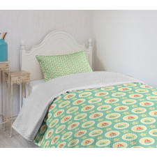 Water Spraying Whales Bedspread Set