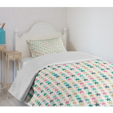 Doodle Stars and Dots Bedspread Set