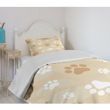 Baby Dog Pet Paws Bedspread Set