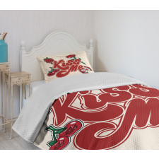 Hand Calligraphy Design Bedspread Set